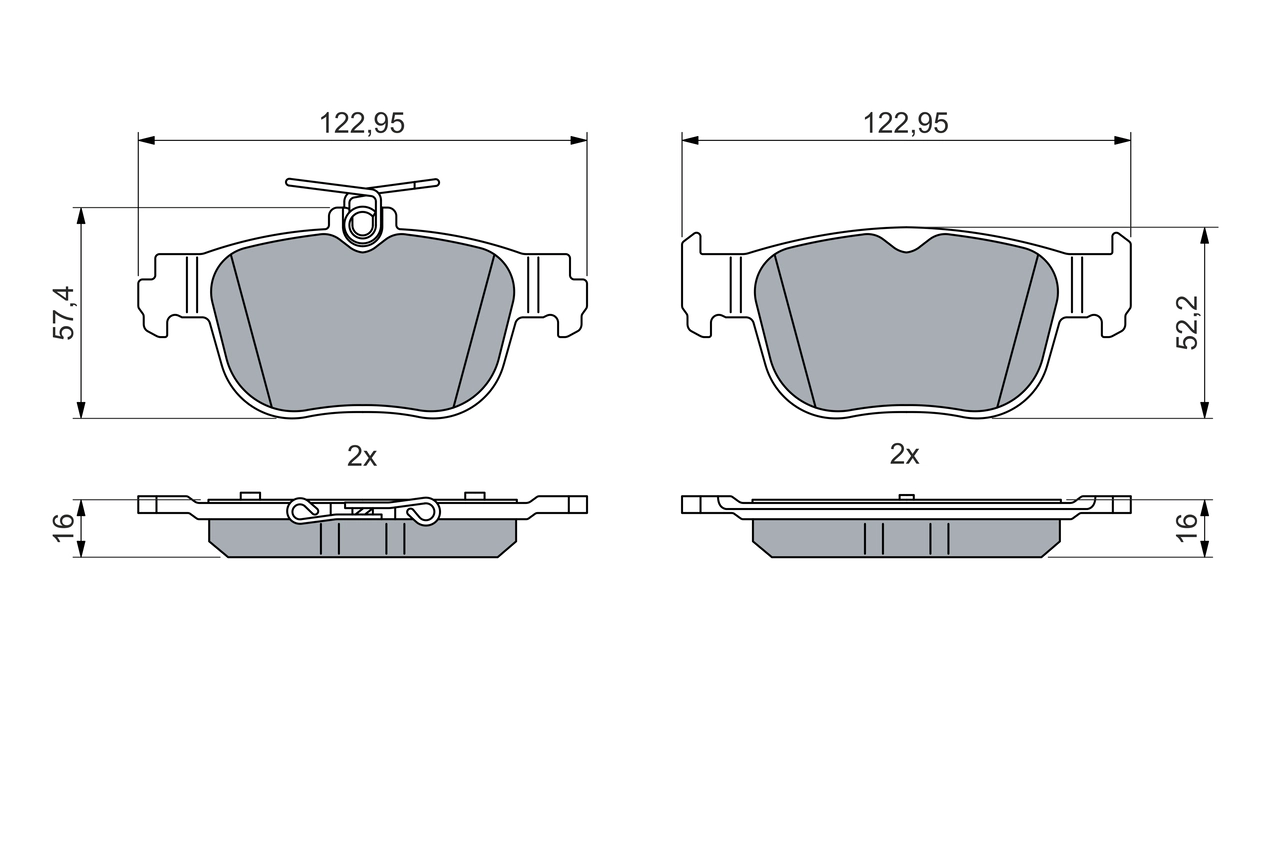 Set placute frana