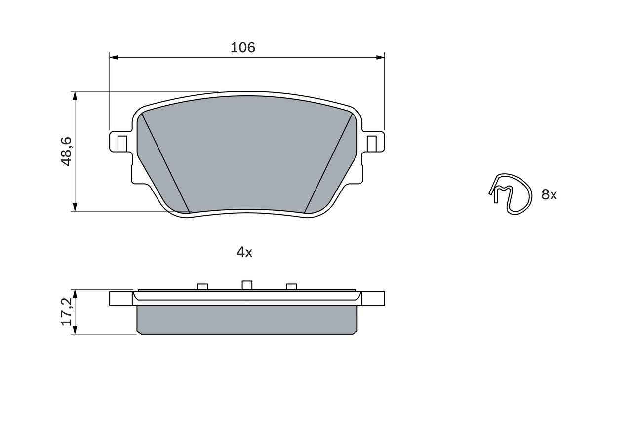 Set placute frana