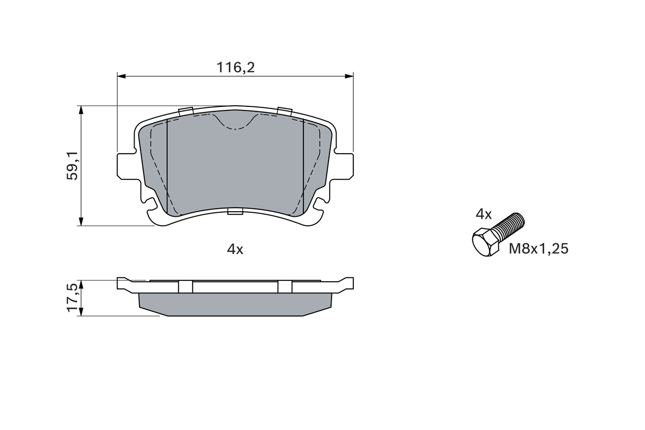 Set placute frana