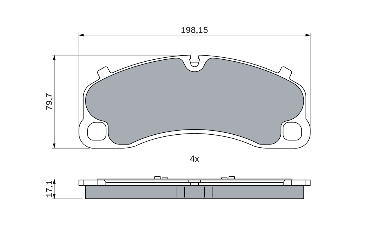 Set placute frana