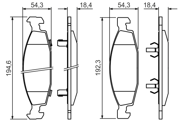 Set placute frana