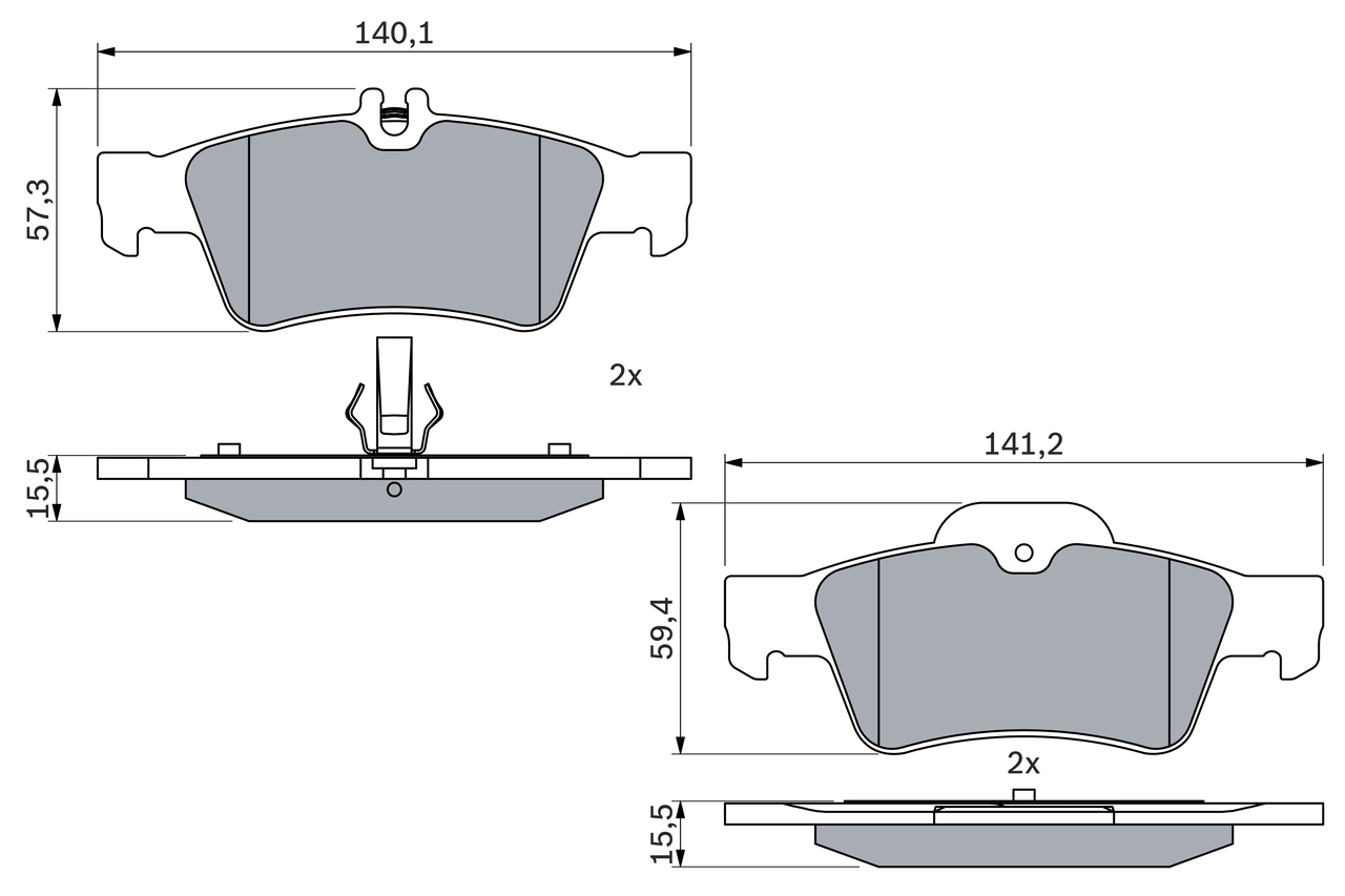Set placute frana