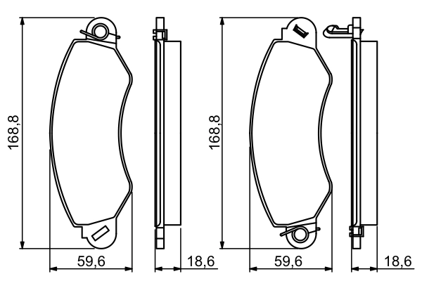 Set placute frana