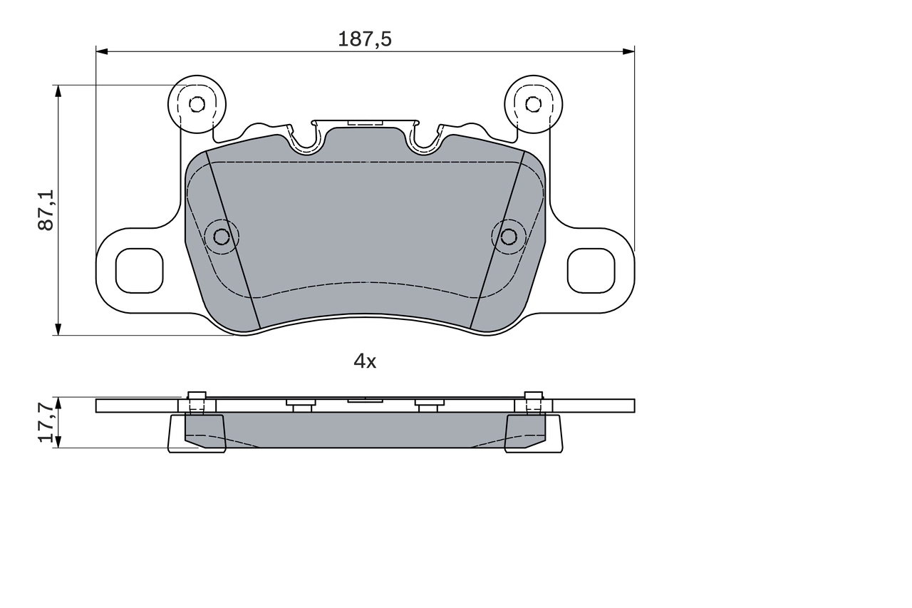 Set placute frana