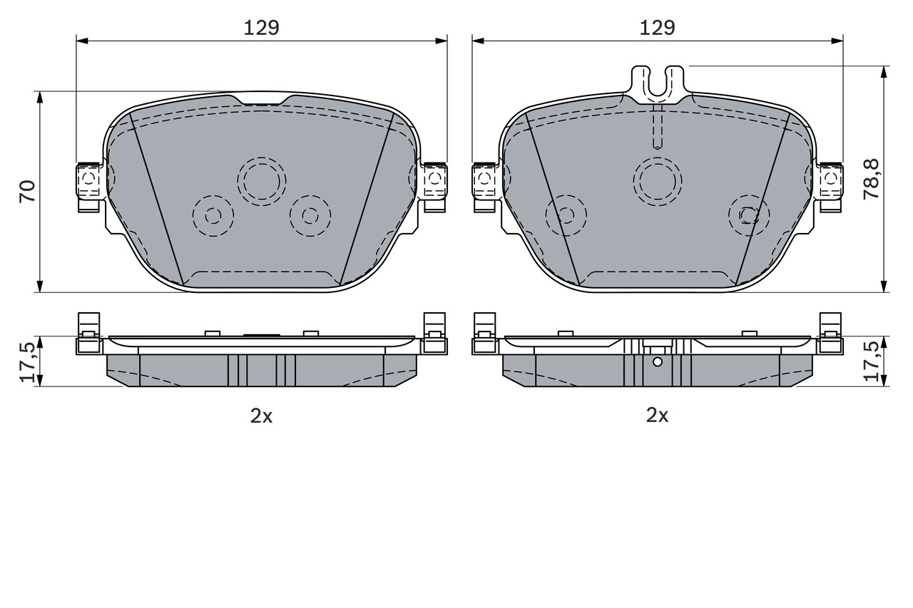 Set placute frana
