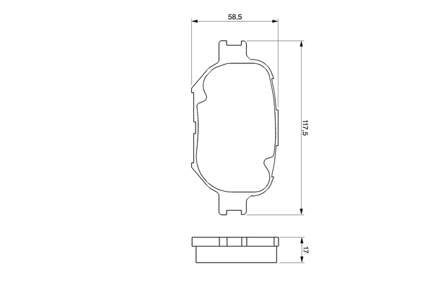 Set placute frana