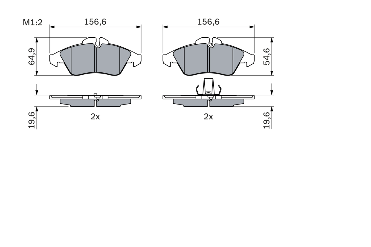 Set placute frana