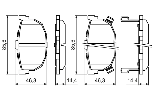Set placute frana