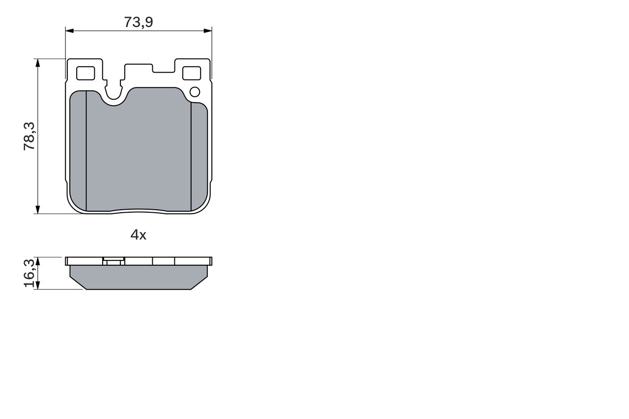 Set placute frana