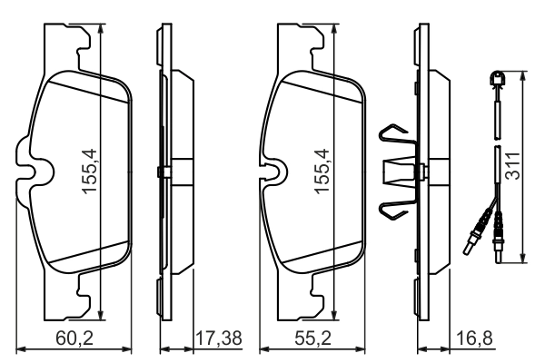 Set placute frana