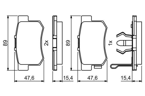 Set placute frana