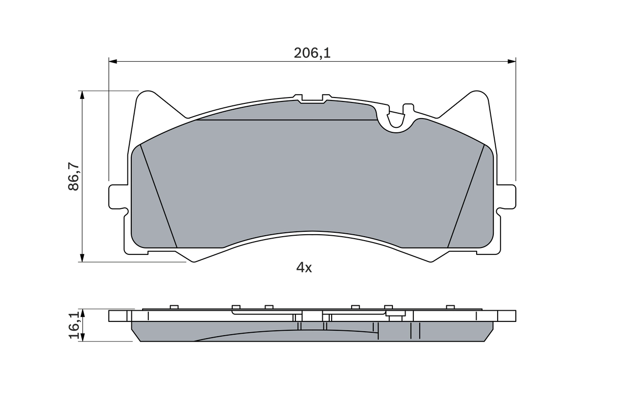 Set placute frana