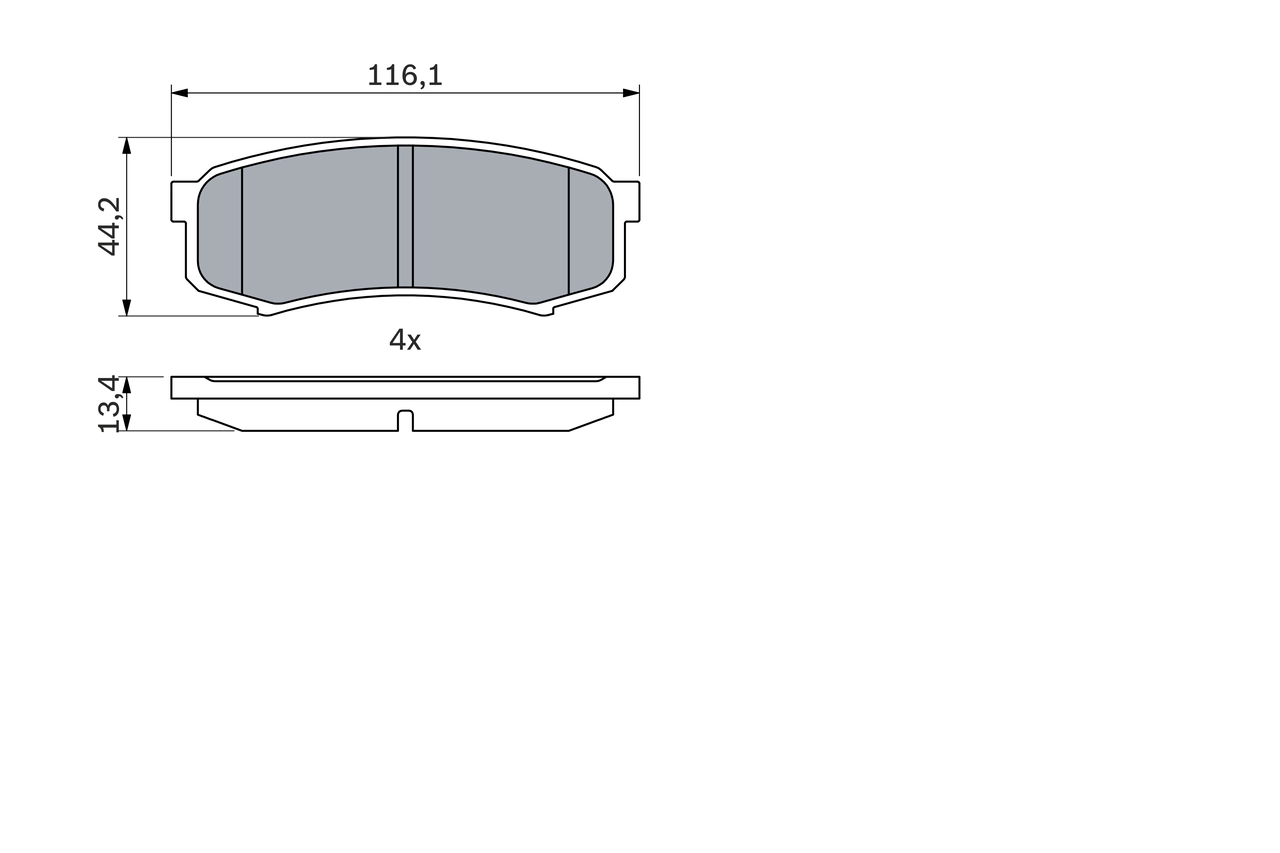 Set placute frana