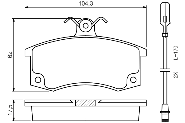 Set placute frana