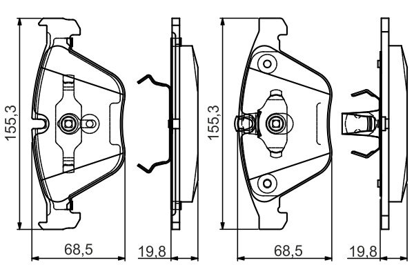 Set placute frana