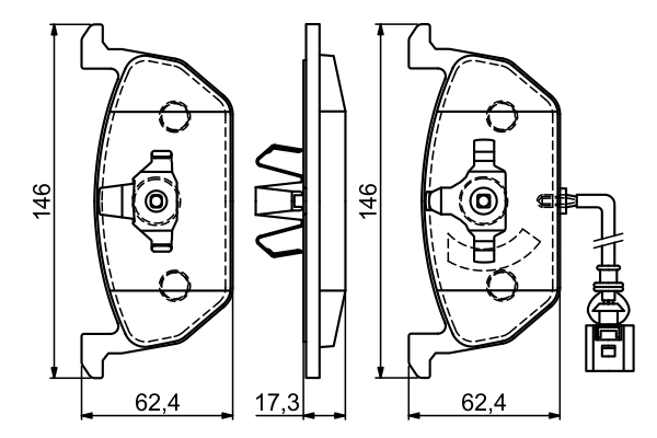 Set placute frana