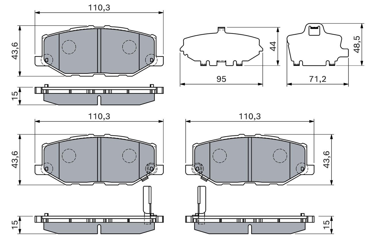 Set placute frana