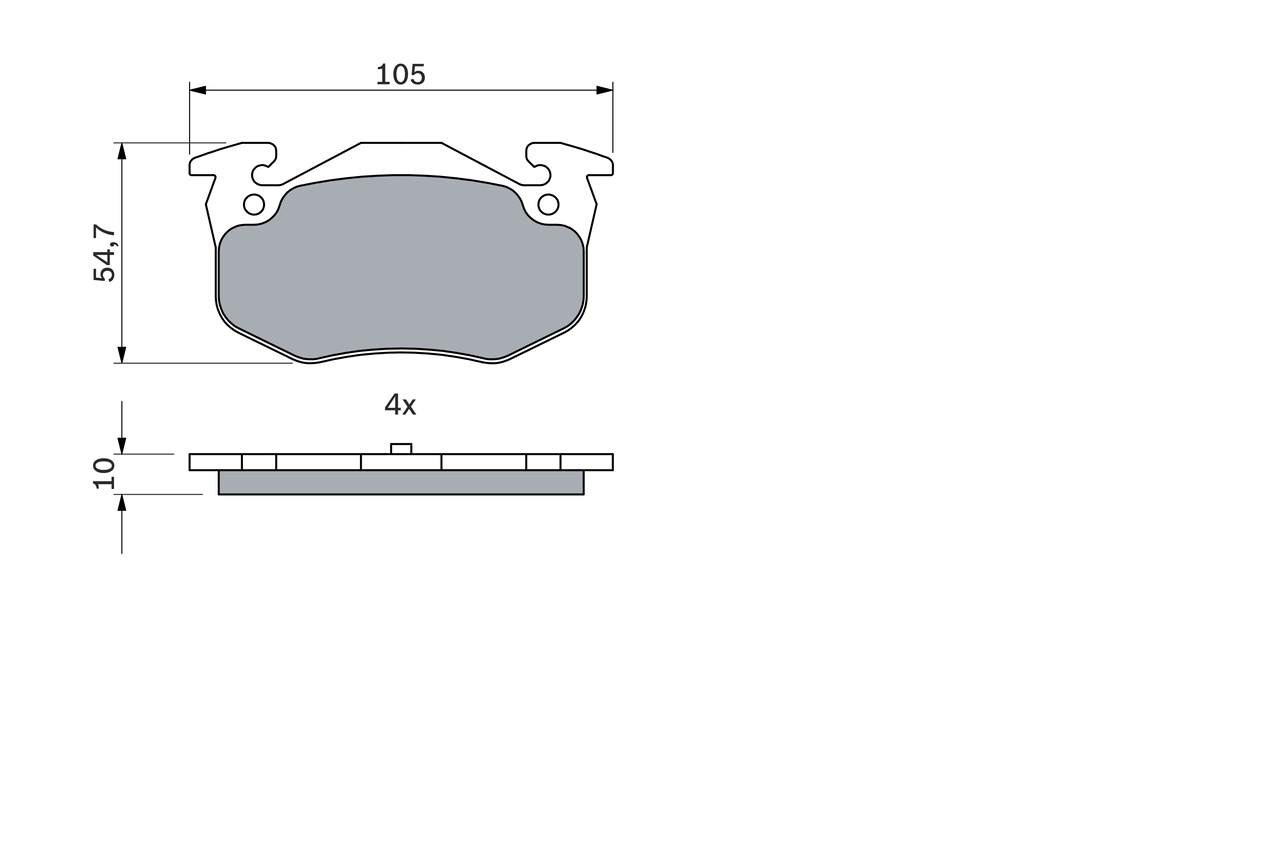 Set placute frana
