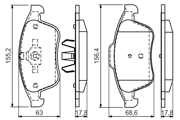 Set placute frana