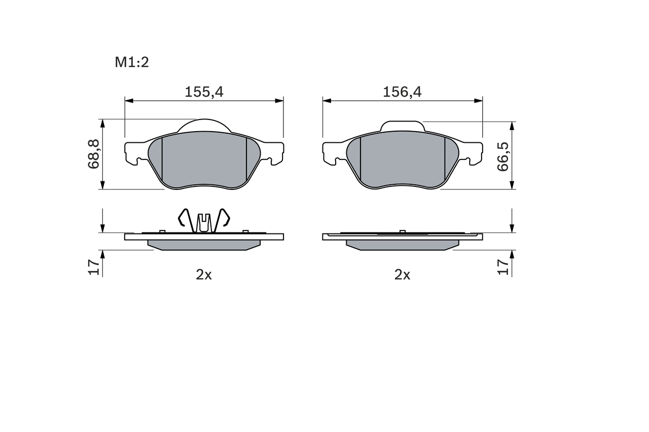Set placute frana