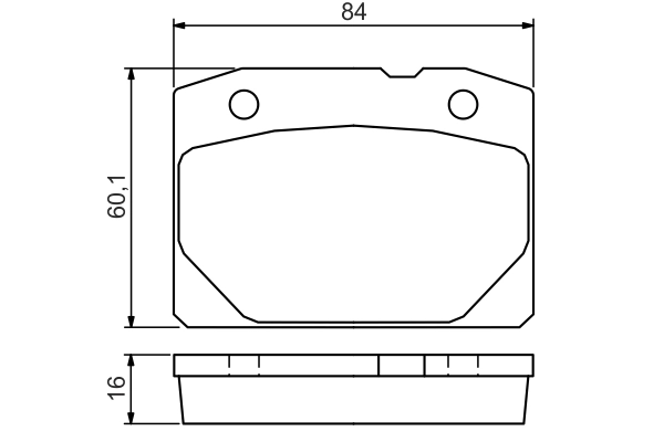 Set placute frana