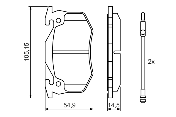 Set placute frana
