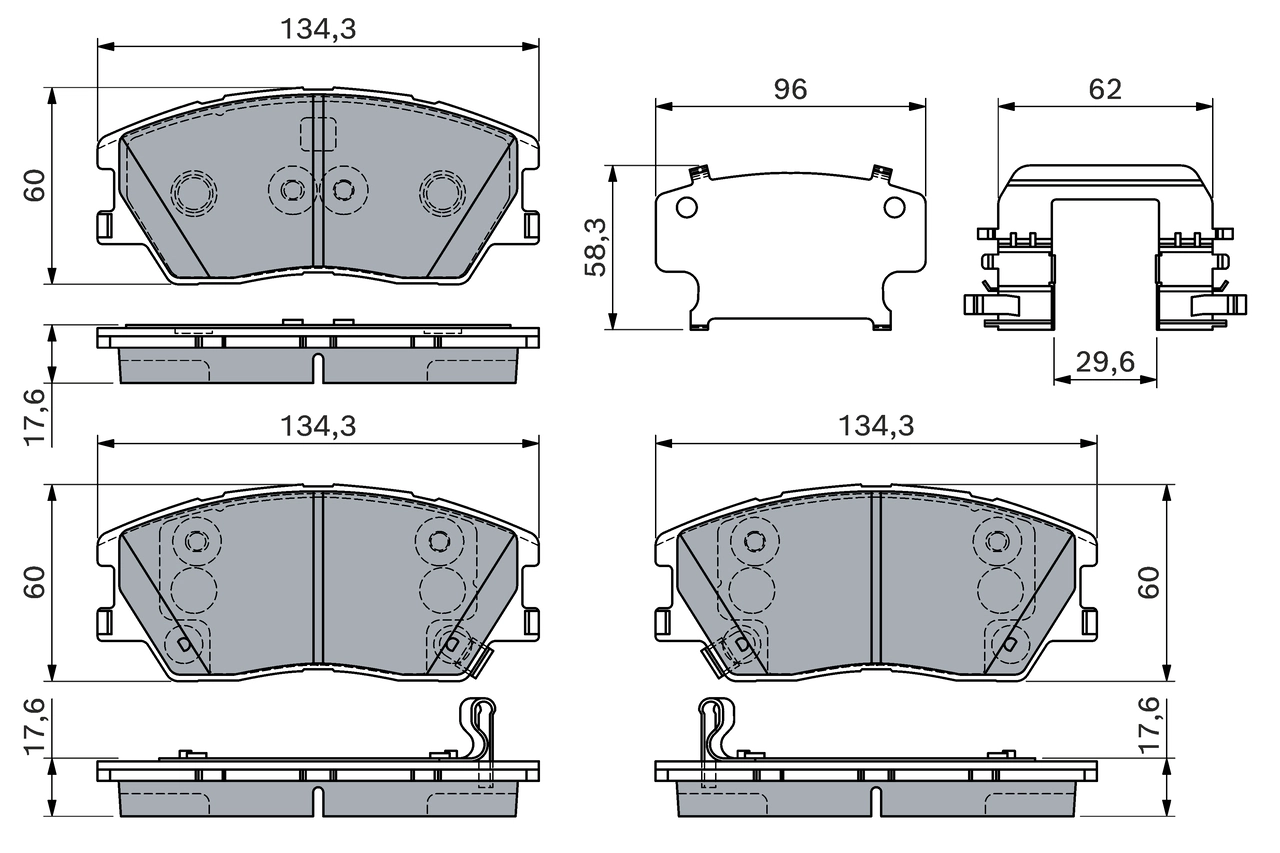Set placute frana