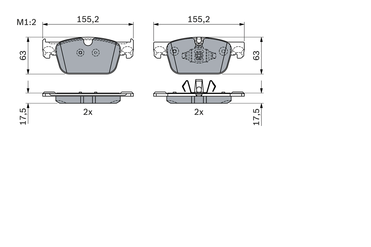 Set placute frana