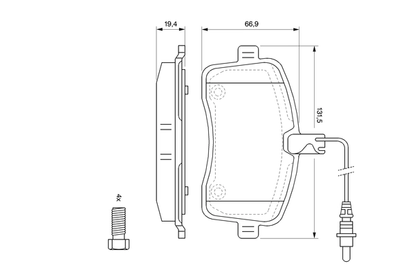 Set placute frana