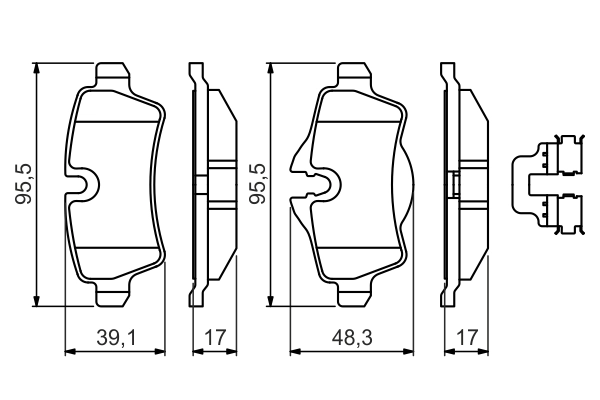 Set placute frana