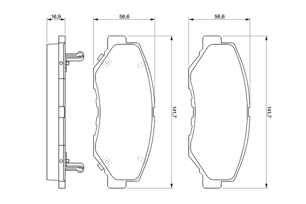 Set placute frana