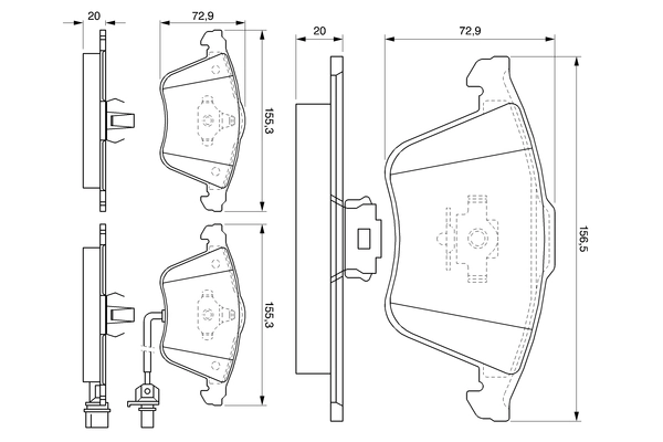 Set placute frana