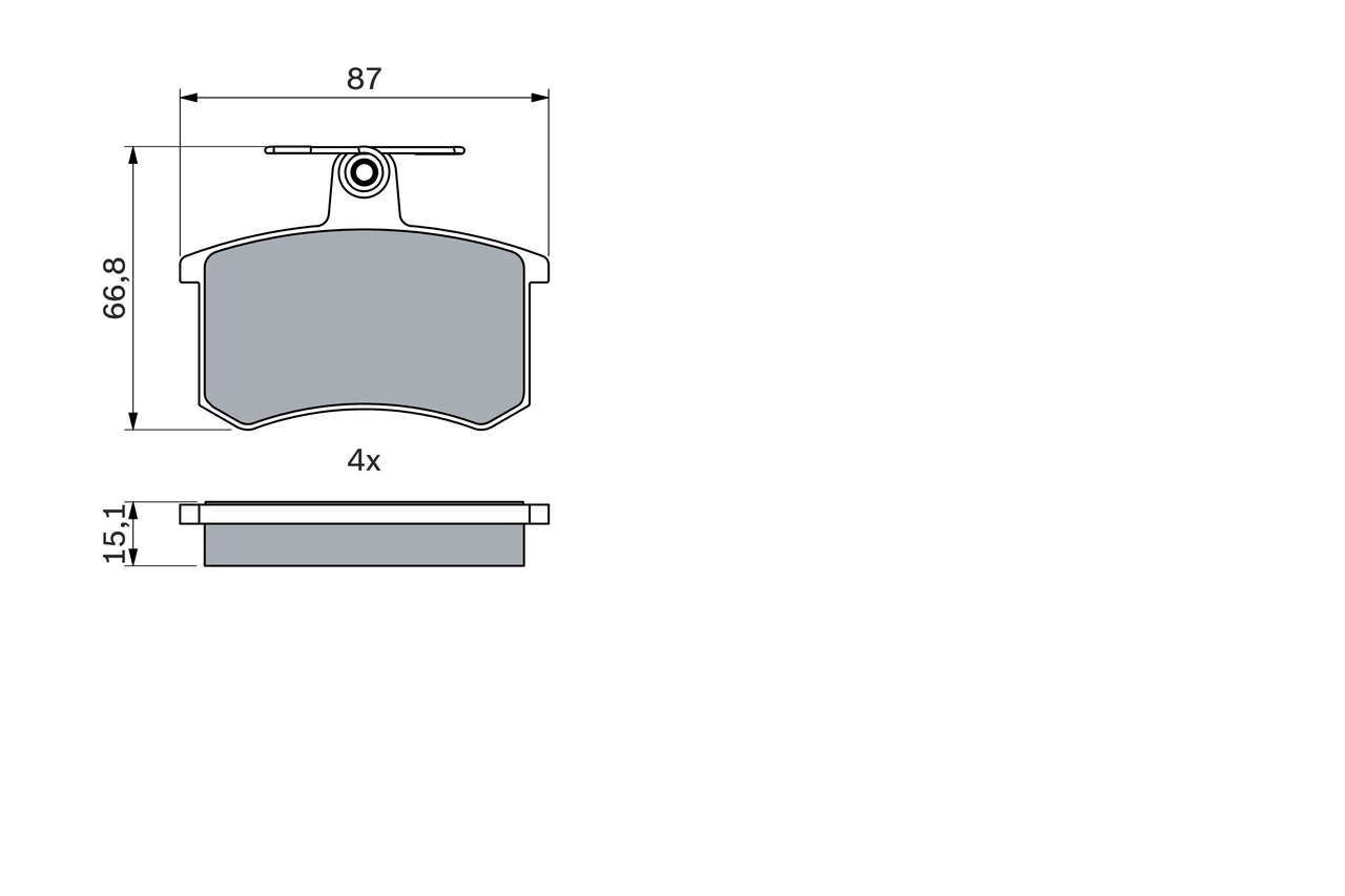 Set placute frana