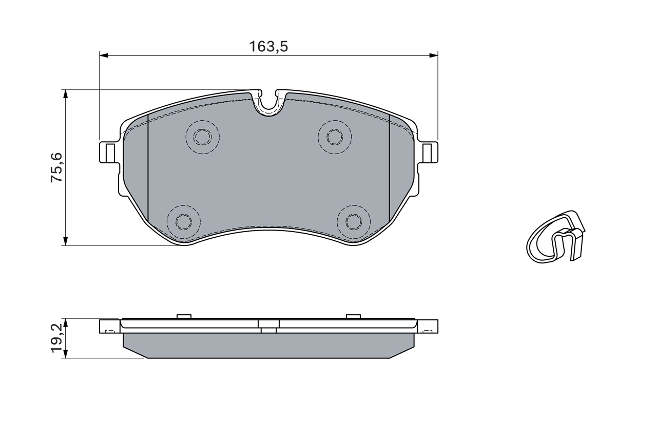 Set placute frana