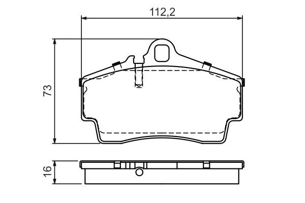 Set placute frana