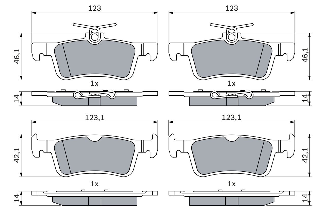 Set placute frana