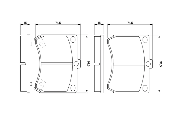 Set placute frana