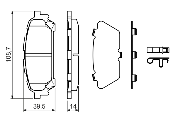 Set placute frana