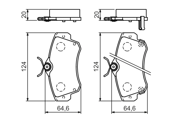 Set placute frana