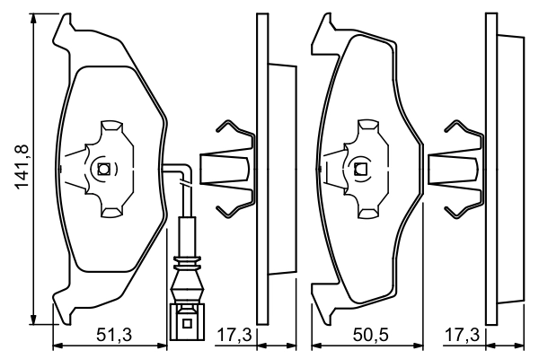 Set placute frana