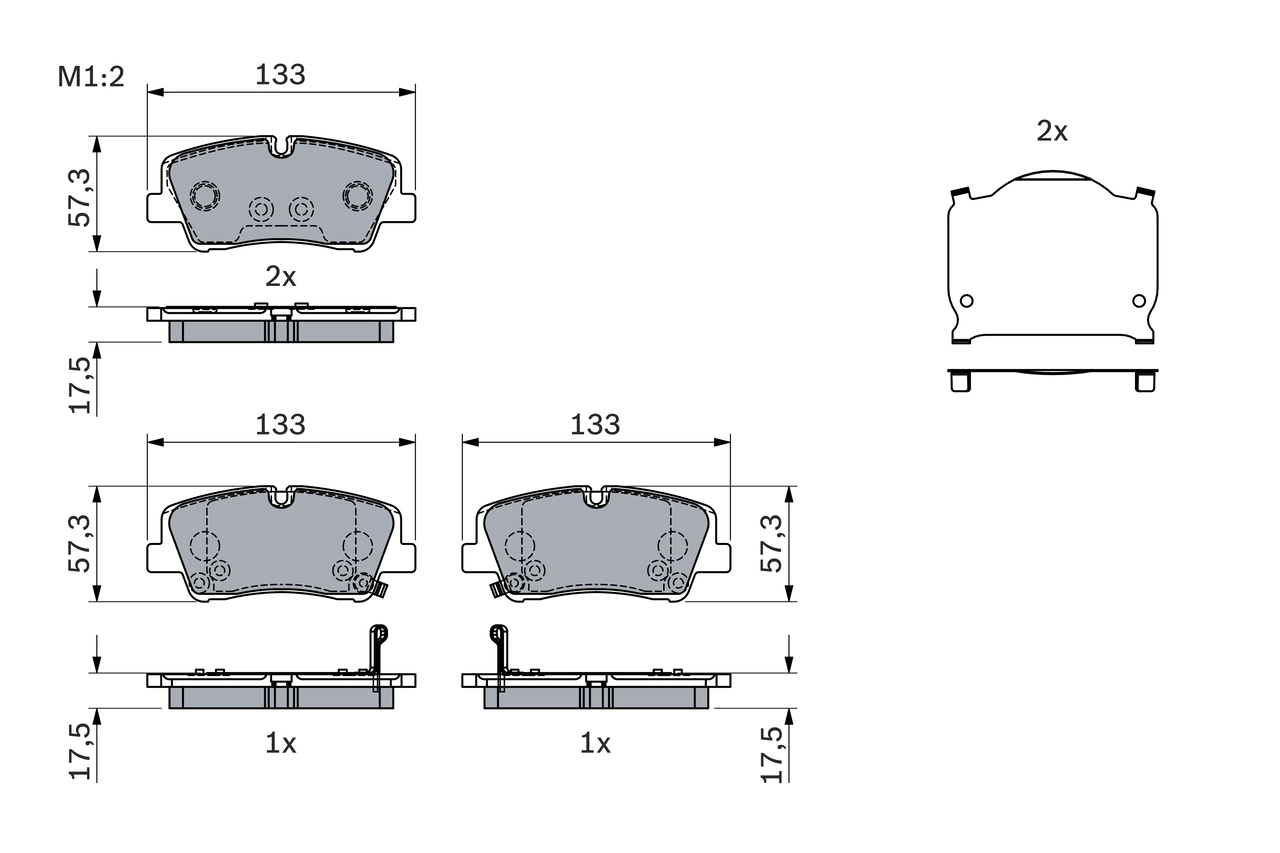 Set placute frana
