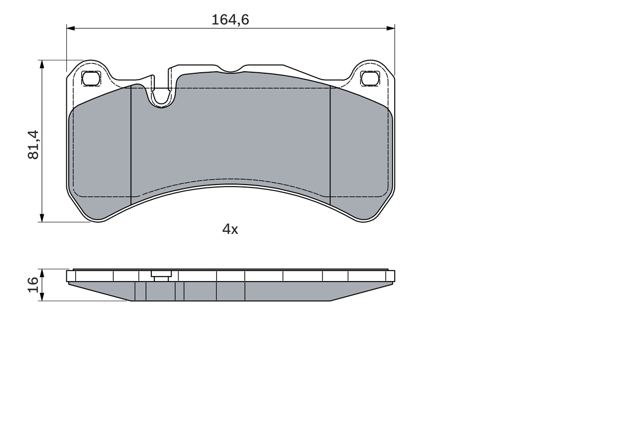 Set placute frana