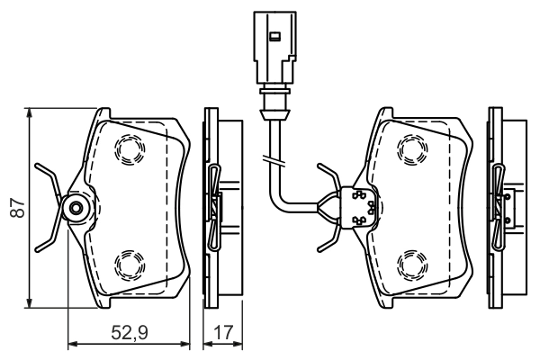 Set placute frana
