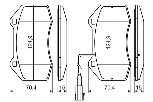 Set placute frana