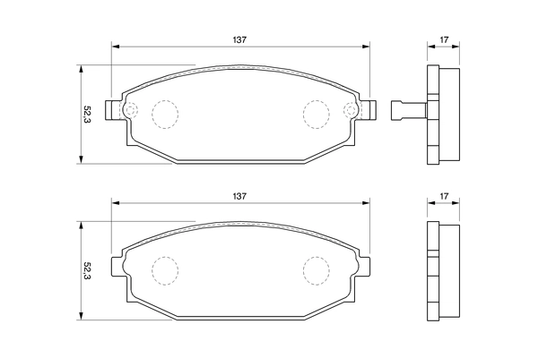 Set placute frana