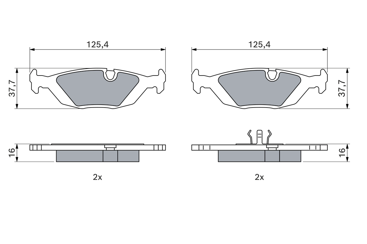 Set placute frana