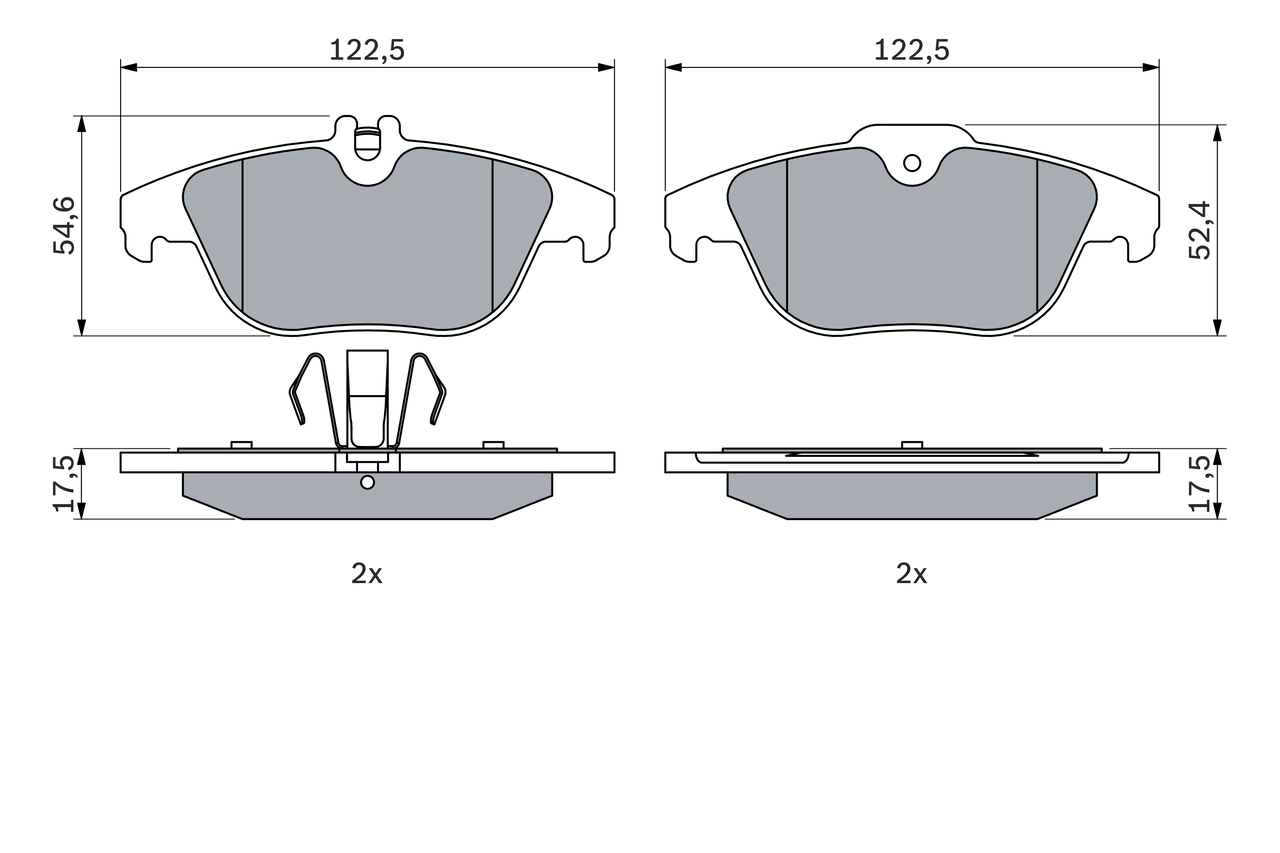 Set placute frana