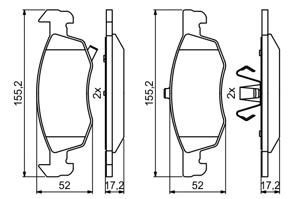 Set placute frana