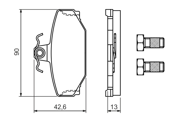 Set placute frana