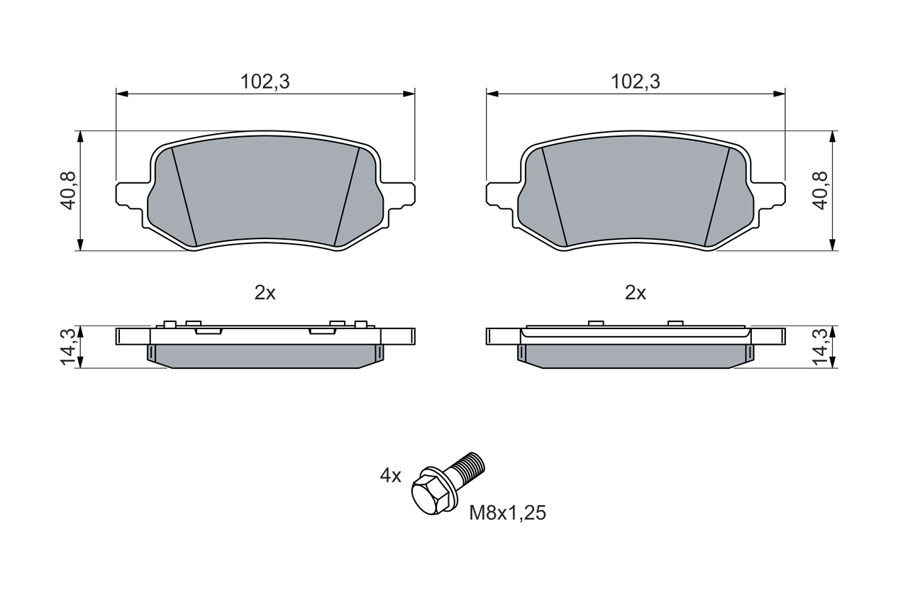 Set placute frana